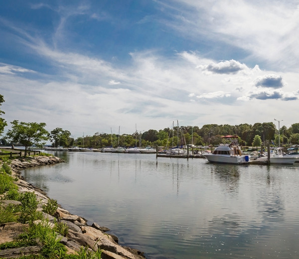 beautiful port view and multiple boats are floating